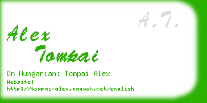 alex tompai business card